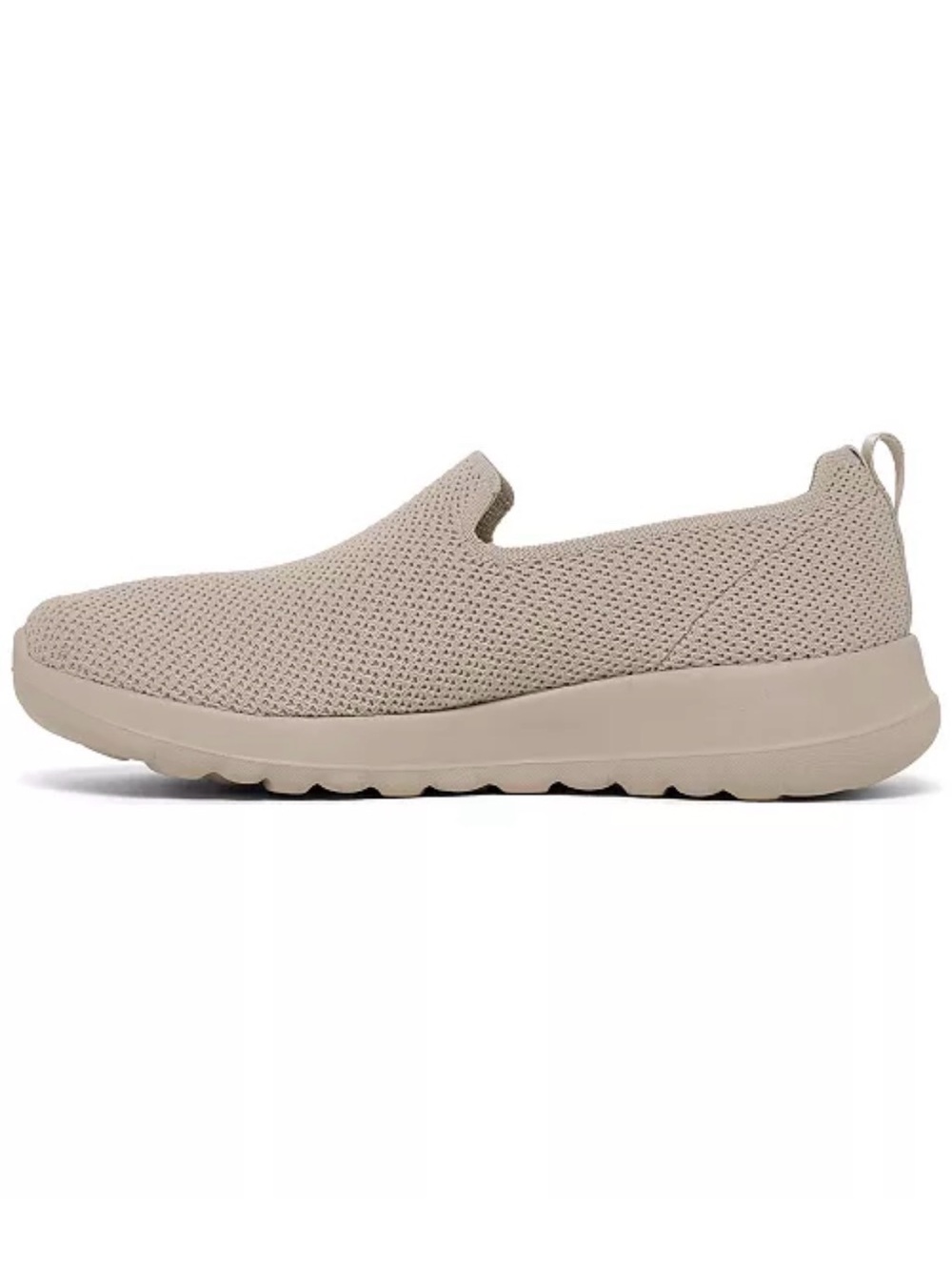 Skechers Women's Slip-On Knit Casual Sneaker in Light Beige - Picture 3 of 8